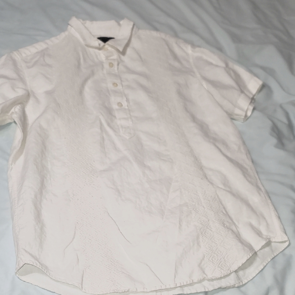 Men's White Casual Shirt